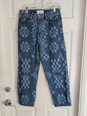 BDG checkered denim bow fit jeans 30
